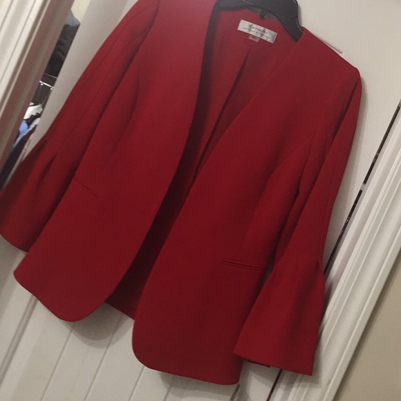 Tahari ASL Tahari ASL Open Front Jacket with Flare - Picture 4 of 4